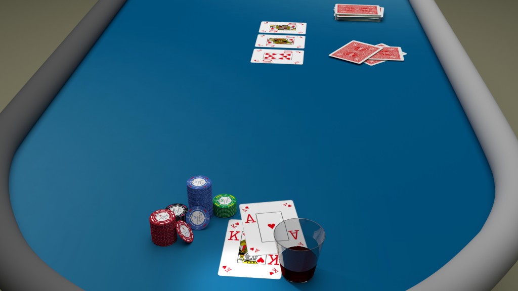 Poker Table and a lucky player preview image 3